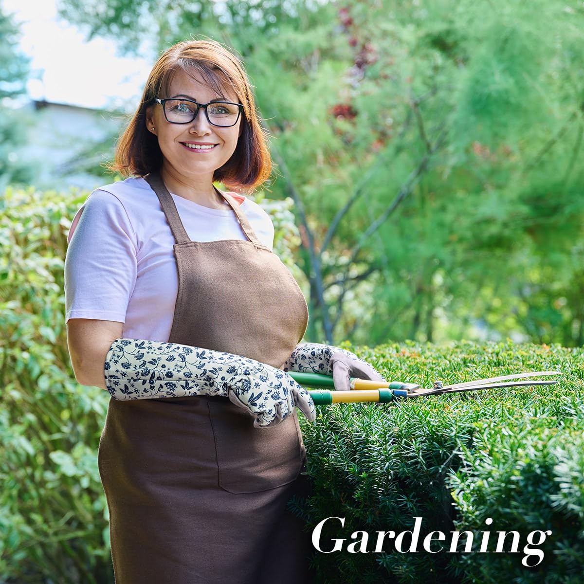 KAYGO Long Sleeve Gardening Gloves for Women, Yard & Outdoor Work