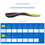 Plantar Fasciitis Feet Insoles Arch Supports Orthotics Inserts Relieve Flat Feet, High Arch, Foot Pain Lime Yellow