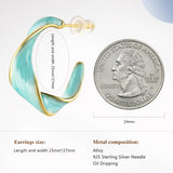 Cicy Bell Twisted Hoop Earrings for Women