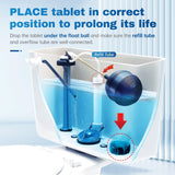 Vacplus Automatic Toilet Bowl Cleaner Tablets, Bathroom Toilet Tank Cleaner (30 PACK), VA-T165