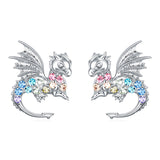 Dragon Stud Earrings for Women,Animal Dragon Earrings Gifts Jewelry for Girls (Stud Dragon)