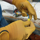 Midwest Gloves 2 pack of Men's Large/Extra Large Max Hyde Gloves, Gold With Brown Dots, 98P02-LX-DS