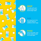 Bottle Bright Bulk Pack (78 Tablets)- Clean Stainless Steel, Thermos, Tumbler, Insulated, Plastic and Reusable Water Bottles –Bottle Bright Cleaning Tablets are Easy and Safe to Use