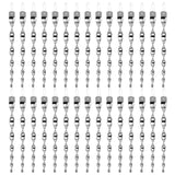Besmon Woodpecker Bird Scare Devices，Reflective Scare Rods Control Device to Keep Birds Away from Patio Pool（Christmas Reflective Strip Hanging Home as Decoration） (30PCS)