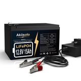 12V 15Ah Lithium Battery LiFePO4 Deep Cycle Battery, Up to 8000+ Cycles Rechargeable Batteries With Charger, 12 Volt Lithium Battery for Fish Finder, Power Wheels, Mobility Scooter, Lighting and More