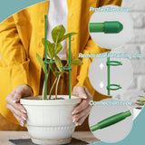 Catephe 40 Pcs Plant Support Stakes, Garden Stakes for Indoor Plants, Tall Adjustable Plant Sticks with 40 Clips and 20 Connectors for Monstera, Tomato, Vine Potted Plants