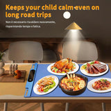 HGUNBI Food Warming Mat,Fast Heating Silicone Electric Warming Tray with 3 Level Temperature and 3 Level Timer, Roll Up Buffet Hot Plates Heat Pads