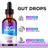 (3 Pack) Gut Drops - Official Gutdrop Supplement Premium Formula, Gutdrops All Natural Liquid Support Advanced Formula Healthy Drops Reviews, Gutdrops Healthy Gut Support, 3 Bottles for 3 Months