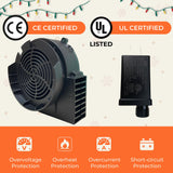 DONGERMAER Replacement 1.5A Air Blower for Halloween Inflatables, 2A Adapter for Christmas Yard Blow Up Outdoor Inflatable Holiday Easter Yard Decor Fan Blower Adapter