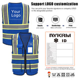 AYKRM 11 colors available blue safety vest for women