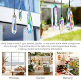 OneraOner Prism Crystal Suncatcher,3Pcs Rainbow Maker for Window Hanging