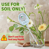 4-in-1 Soil Moisture Meter, Moisture Meter for Plants, Soil Ph Meter, Tester for Moist, Light, Nutrients, pH, Great for Garden, Lawn, Farm, Indoor & Outdoor Use，No Battery Required, Blue