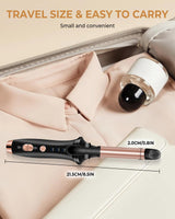 Cordless Curling Iron Rechargeable,USB Rechargeable 4000 mAh Cordless Hair Curler,3 Temp Setting Mini Travel Battery Powered Curling Iron,2 in 1 Hair Straightener and Curler