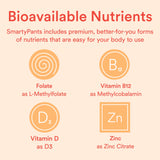 SmartyPants Kids Multivitamin Gummies: Omega 3 Fish Oil (EPA/DHA), Vitamin D3, C, Vitamin B12, B6, A, K & Zinc for Immune Support, Biotin, Grape, Cherry & Berry Flavors, 120 Count (30 Day Supply)