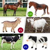 BOLZRA Farm Animals Big Red Barn Toy for 1 2 3 4 5 Years Old Toddlers, Kids Farm Figures Fence Playset with Tractor, Preschool Montessori Learning Toys, Christmas Birthday Easter Gift for Boys Girls