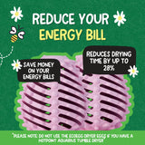 Ecoegg Dryer Balls – 2-Pack | Reduces Drying Time by Up to 28% | Replaces Wool Dryer Balls & Dryer Sheets | Softens & Freshens Laundry | Hypoallergenic | Spring Blossom Scent Boosters