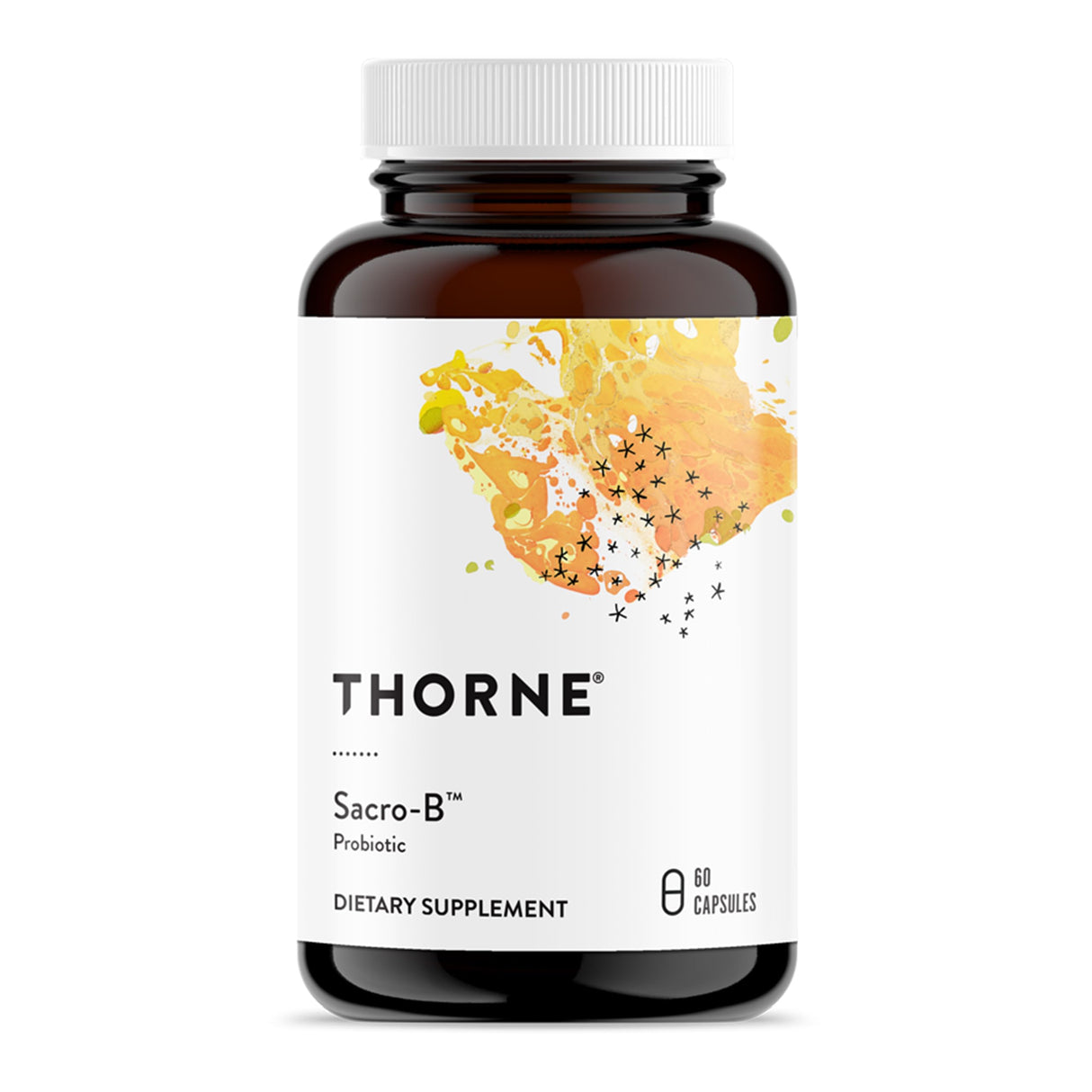 THORNE Sacro-B Probiotic - Support Gut Health, Immune Function & Constipation Relief Probiotics* - Gluten-Free Health Support* - 60 Capsules