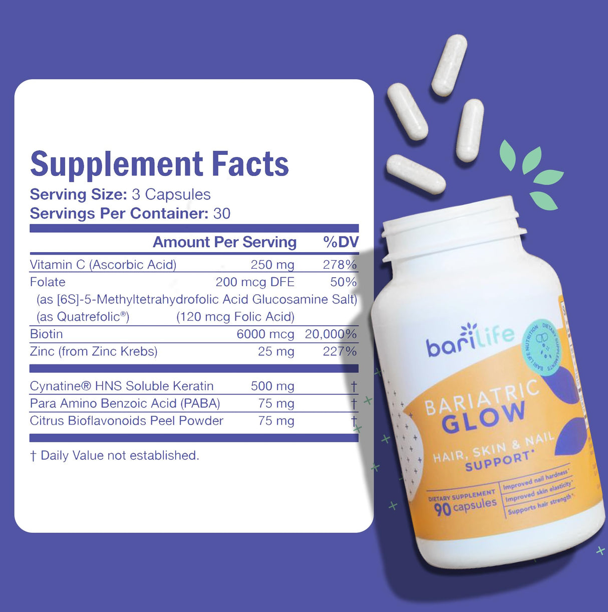 Bari Life Hair, Skin & Nails Supplement