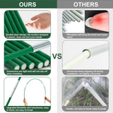 Aierden 36Pcs Garden Hoops for Raised Beds,6 Sets of 8FT Long Greenhouse Hoops Grow Tunnel, Fiberglass Support Hoops Frame for Fabric Netting,DIY Plant Support Garden Stakes for Row Cover