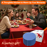 Upgrade Food Warming Mat,6-in-1 Silicone Warming Mat for Food-Fast Heating Electric Warming Tray with 3 Timer & Temp Settings,Portable Food Warmer for Parties Buffet,Raised Feet Protects Table (Blue)
