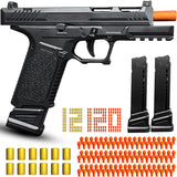 Automatic Shell Ejecting Toy Gun Pistol, Soft Bullet Toy Gun for Boys, Education Model Realistic Toy Pistol Shooting Game Toys Gifts Christmas Birthday for Kids 8+