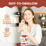 Cholesterol Supplements with Plant Sterols, Niacin, Red Yeast Rice, Citrus Bergamot, Garlic, Cholesterol Supplement Support Normal Cholesterol Levels, 90 Softgels