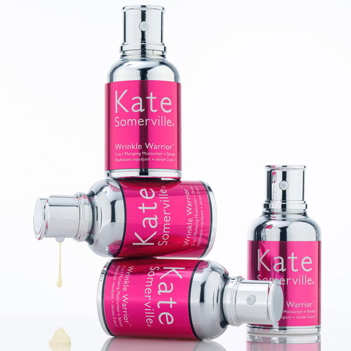 Kate Somerville Wrinkle Warrior | 2-In-1 Plumping Moisturizer + Face Serum | Instantly Hydrates & Smooths Skin | 1.7 Fl Oz