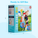 PJG 22 Pcs Toddler Golf Clubs Set, Kids Golf Toys, Birthday Gift Boys Girls