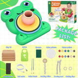 Pottery Wheel for Kids, Pottery Painting Craft Kit Sensory Toy Gift Girl 6+