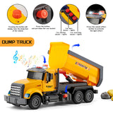 LerBao 2 Pack Large Construction Engineering Truck Toys,Moveable Claw Excavator & Lifting Back Dump Truck Toy for 3 4 5 6 7 8 Years Old Boys Kids Childs Toddlers Birthday Christmas GIFS
