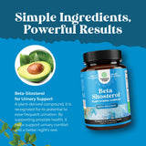 Natures Craft Plant Sterols Complex with Beta Sitosterol - 500mg Beta-Sitosterol Sterols and Stanols Supplement for Prostate Support - Prostate Health Supplement for Men - 90 Tablets