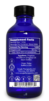 Zongle Therapeutics Oregano Oil, Food Grade, Safe for Ingestion, Edible, for Drops, Kids – 100% Pure, Oregano Essential Oil, 4 OZ