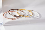 Alex and Ani Faceted Hook Tension Bracelet for Women - Polished Design, Comfortable Tension Clasp, Nickel-Free Bracelet for Women, Ideal Gift Jewelry