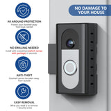 KIMILAR Anti-Theft Video Doorbell Mount Compatible with Ring/Blink Wireless Video Doorbell, Adjustable Mounting Bracket Accessories for Houses, Apartments, Businesses, Not for Blink 2nd Gen