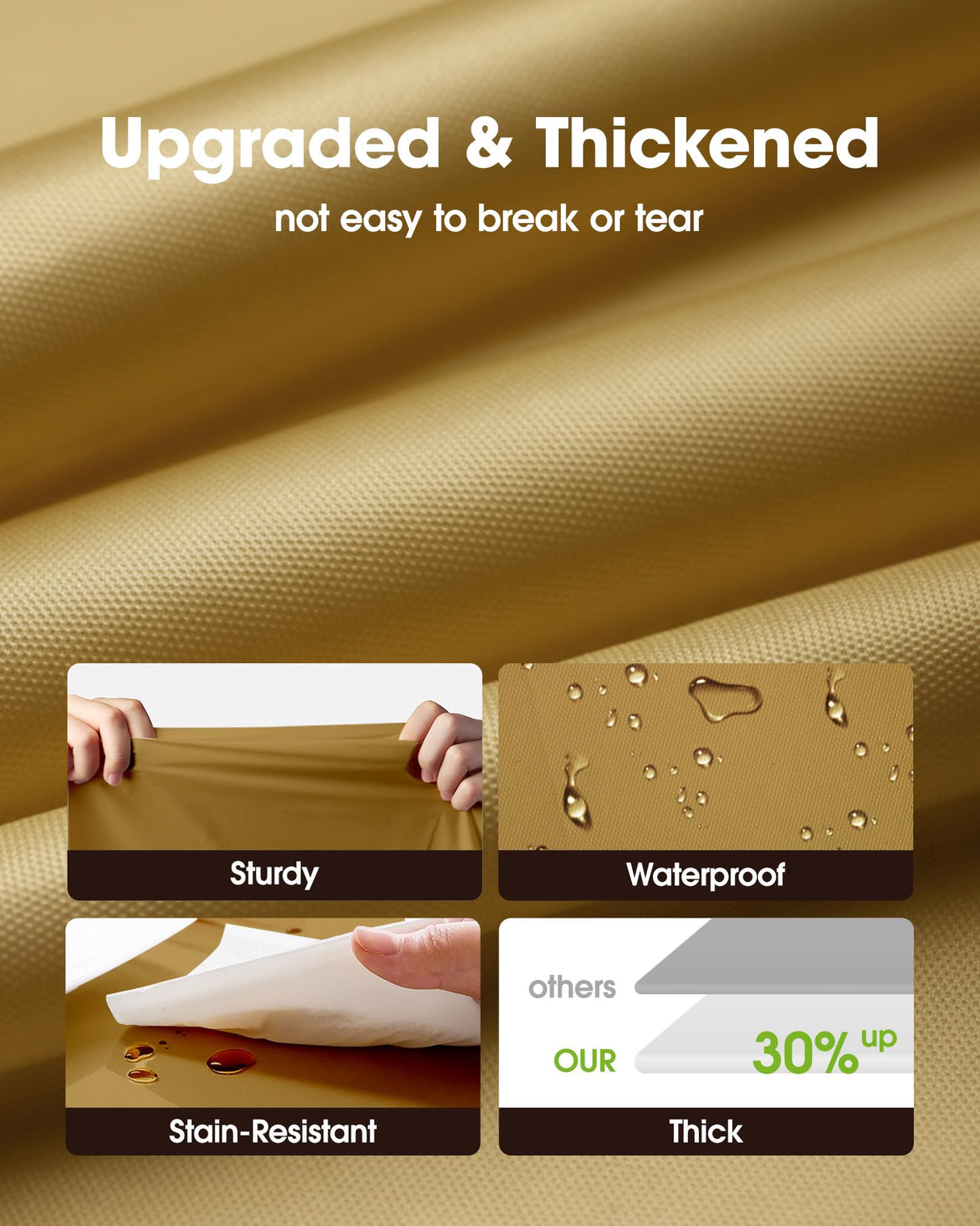 Pureegg Plastic Table Cloth Disposable 10 Pack, 54 x 108 Inch Table Cloths, Graduation Decorations, Thanksgiving, Christmas Tablecloths, Rectangle, Plastic Cover, Leakproof & Sturdy, Gold