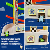 Montessori Toys for 2 3 Year Old Boys Toddlers, Car Ramp Toys with 6 Cars
