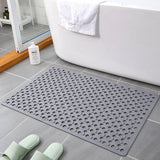 Large Shower Mats for Inside Shower,46×79 cm Anti Slip Bath Mat with Drain Holes,Bath Mat for Bathtub & Shower Cubicle | Easy Drain & Machine Washable 1