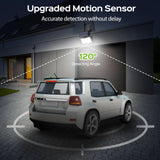 Adiding Solar Outdoor Lights, 202 LEDs Flood Lights with 16.4 ft Cable, Remote Control Solar Motion Sensor Outdoor Lights, 3 Modes Solar Powered Security Lights for Outside Patio, Yard, Garage, 2 Pack