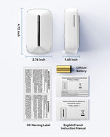 SITERWELL Plug in Carbon Monoxide Detector 10 Year Battery, CO Alarm Detector with Electrochemical Sensor and Sound Warning, AC Powered Portable Carbon Monoxide Detector for Home Office Travel,1-Pack