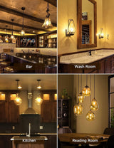 JUNFMLY 60 Watt Incandescent Light Bulbs, A19 Frosted Rough Service Light Bulb, E26 Medium Base, Soft White 2700K, Dimmable, 110-130V (4 Pack)