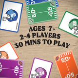 TOUCHDOWN The Card Game - Fast-Paced, Football Themed Card Game that Anyone Can Play, 2-4 Players, Fun Card Games for Adults, Kids, Families and Game Nights, Stocking Stuffers, Football Gifts