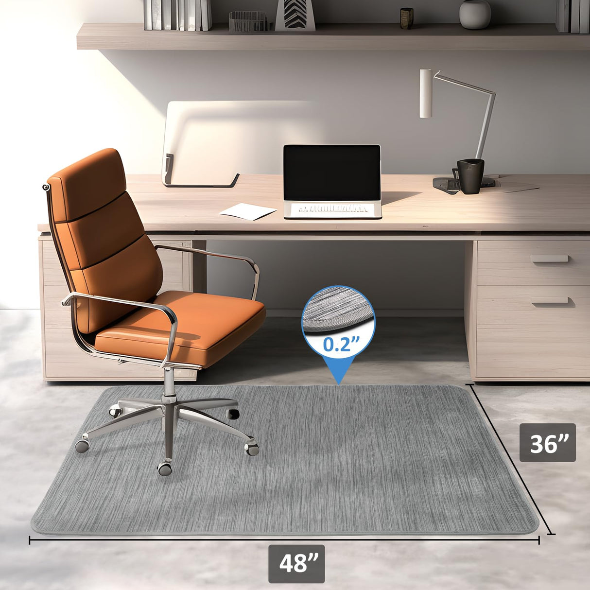 Perfect for Carpet Floors: Protect Your Floor from Scratches and dust of Any Kind with This Perfect Chair mat for Carpeted Floors. The Office Chair mat is Designed for Most Carpet Floors.