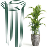 Tioncy 6 Pcs 48 H x 15.8 W Plant Support Stakes Cages for Garden, Metal Half Round Plants Tension Rods for Indoor Outdoor Large Tall Flower Vegetables Tomato Peony Rose Support