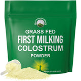First Milking Colostrum Powder from Grass Fed USA Cows Milked Within 6 Hours of Giving Birth to Get The Most Bioactive Nutrients. High Immunoglobulin Bovine Colostrum Supplement for Humans