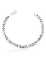 925 Sterling Silver Cuban Link Chain Bracelet 5mm Silver Bracelet for Men Women 8 Inches