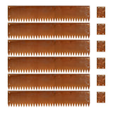 Corten Steel Edging 8" H x 40" L Steel Garden Edging 6 Pack 180 Bend Rusted