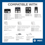 Georgia-Pacific Compact 2-Roll Side-by-Side Coreless High-Capacity Toilet Paper Dispenser by GP PRO (Georgia-Pacific); Black; 56784A; 1 Dispenser