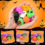 OCATO 30Pcs Halloween Mochi Squishy Toys, Halloween Party Favors for Kids