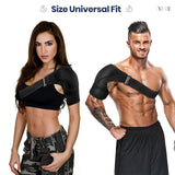 AIRE Shoulder Brace for Men and Women Recovery, Adjustable Shoulder Support for Rotator Cuff, AC Joint Pain Relief, Arm Sling for Injury, Perfect Fit Arm Compression Sleeve (One Size Regular)