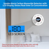 GiiHoo Smoke and Carbon Monoxide Detector Combo Powered by Battery, 2 in 1 CO & Smoke Alarm with LED Warning Light Indicators for Home, Travel, RV, Garage (5 Pack)